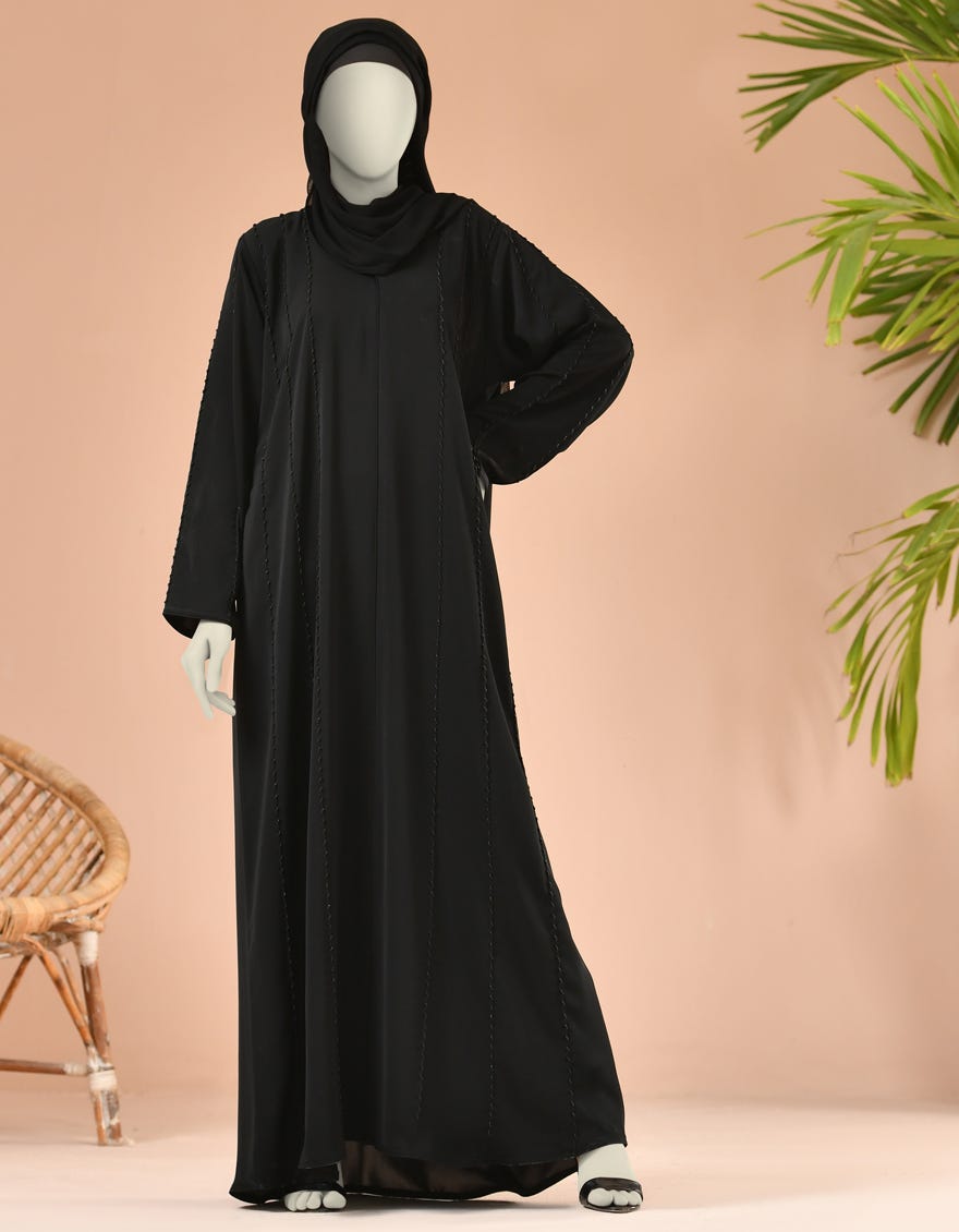 BLACK ABAYA | JJAB-22-040