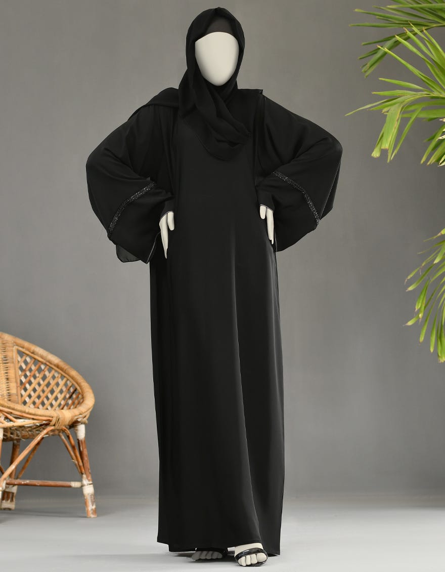 BLACK ABAYA | JJAB-22-046