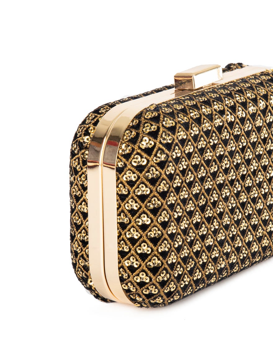 BLACK VELVET HANDBAG | JJBL-22-049 FB