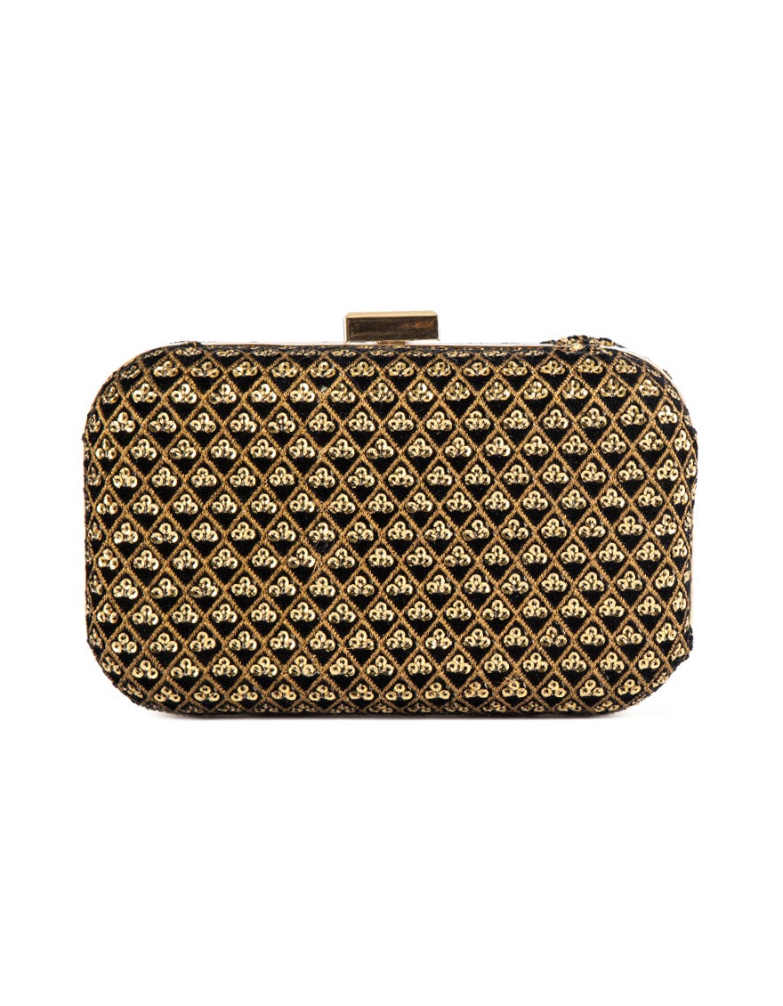 BLACK VELVET HANDBAG | JJBL-22-049 FB