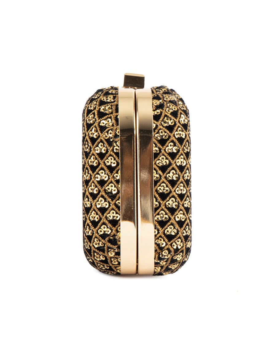 BLACK VELVET HANDBAG | JJBL-22-049 FB