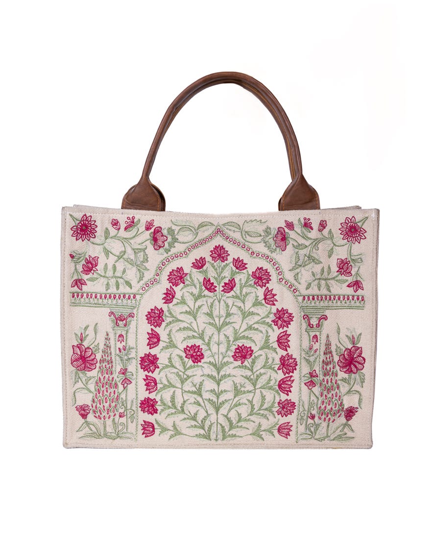 Beige Jute Handbag | Jjbl-24-055