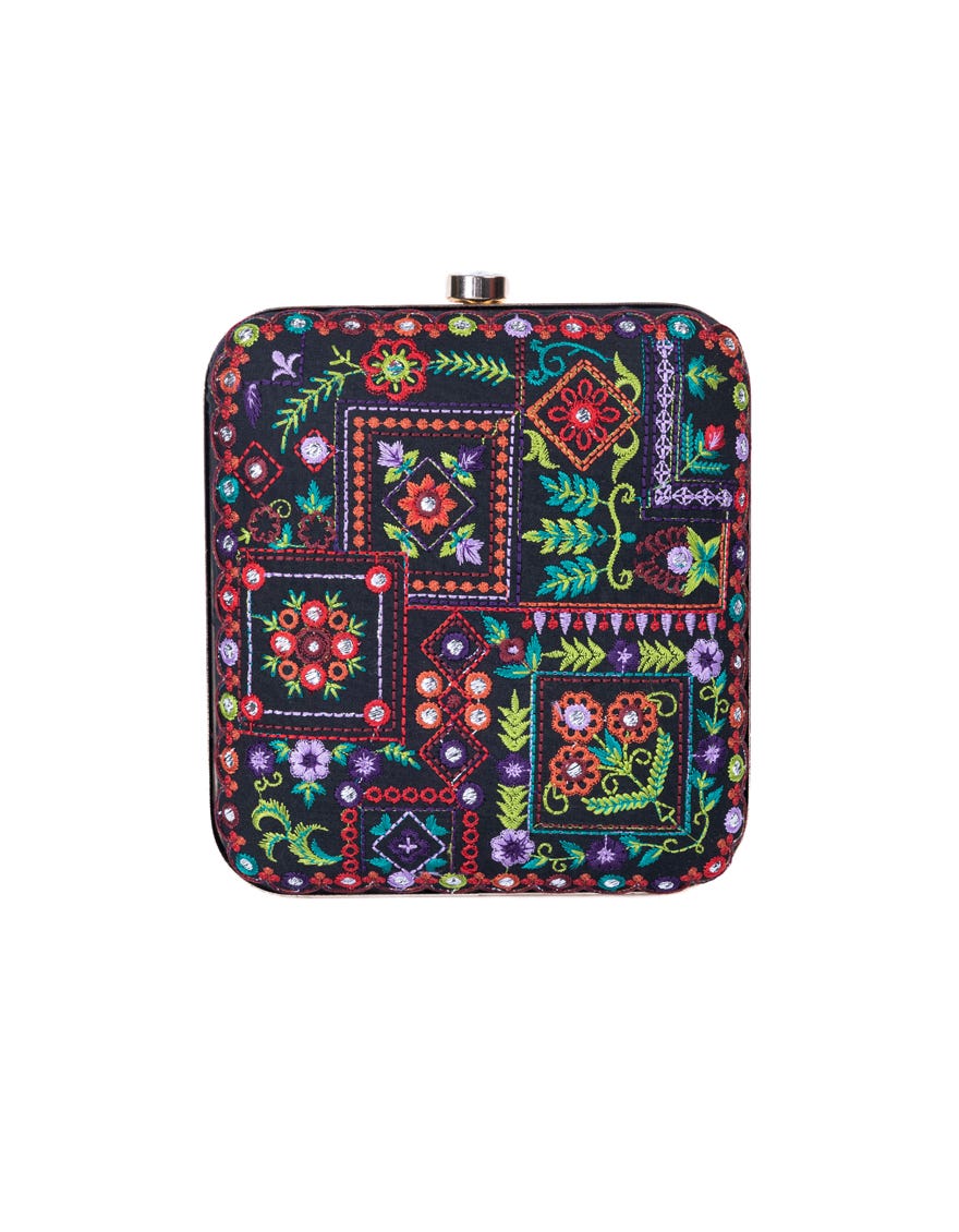 Black Cotton Handbag | Jjbl-24-059