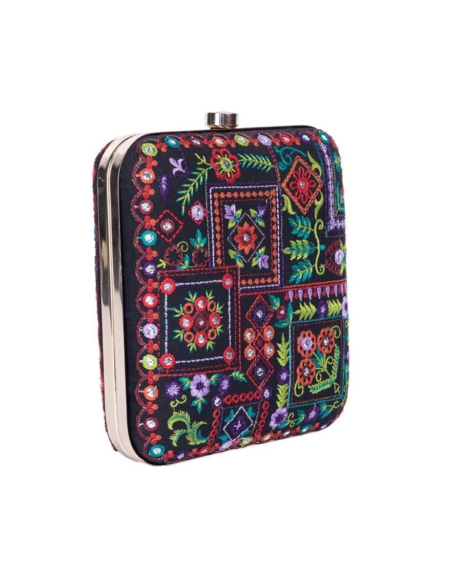 Black Cotton Handbag | Jjbl-24-059