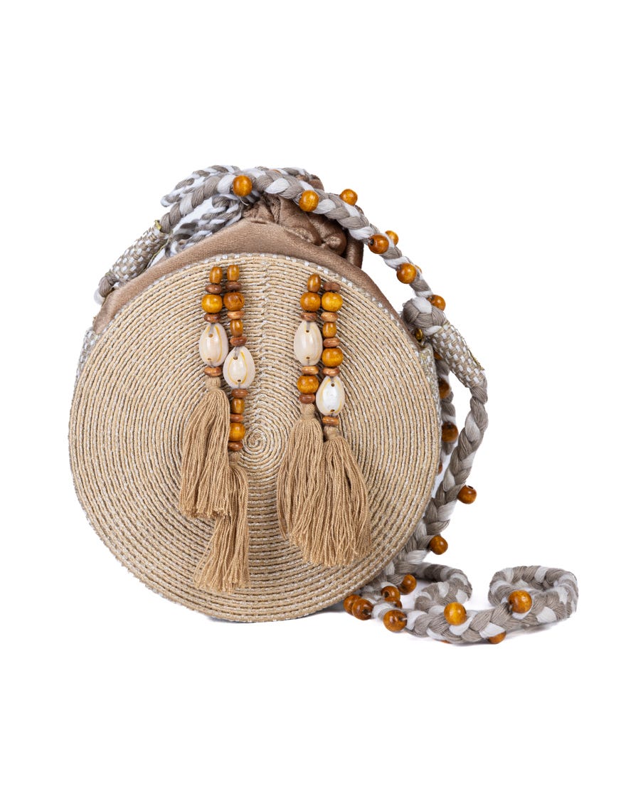 Beige Jute Handbag | Jjbl-24-064