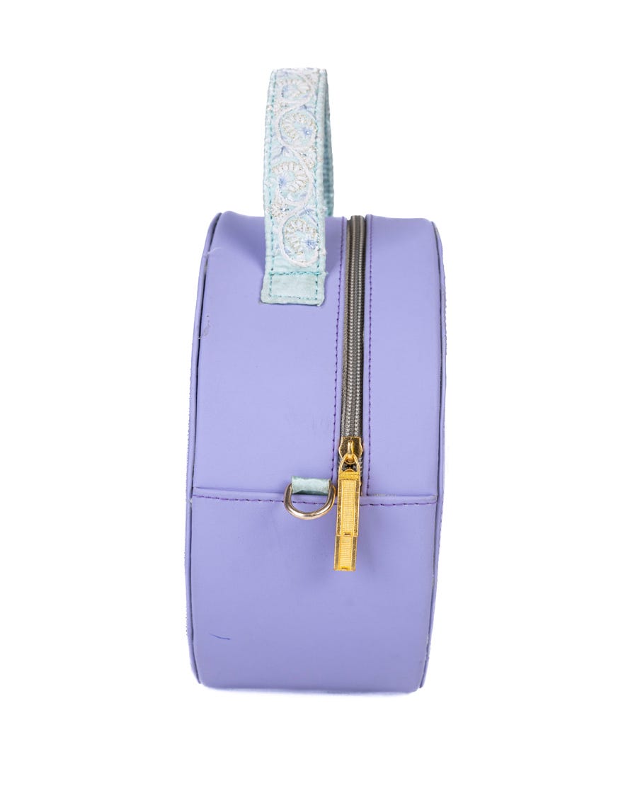 Purple Rexine Handbag | Jjbl-24-067