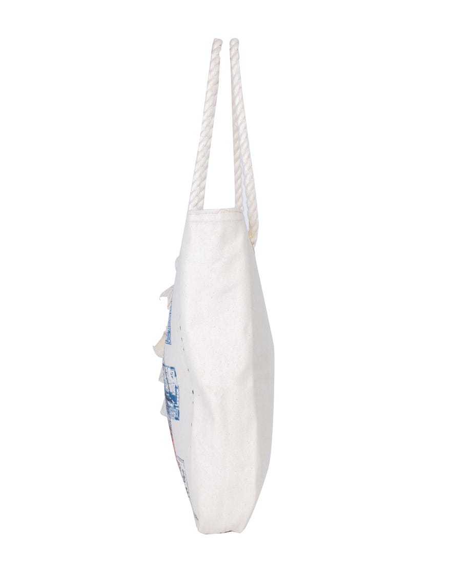 Off White Canvas Handbag | Jjbl-24-074
