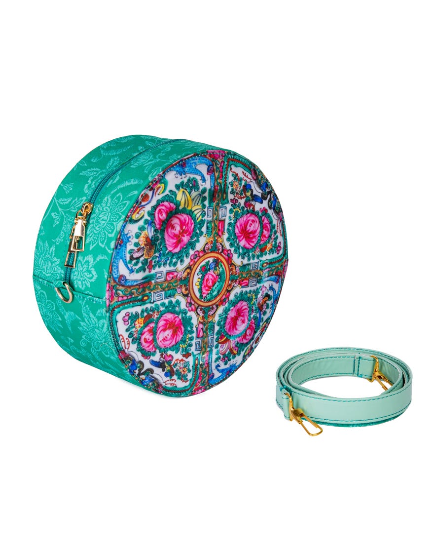 Green Silk Handbag | Jjbl-24-076