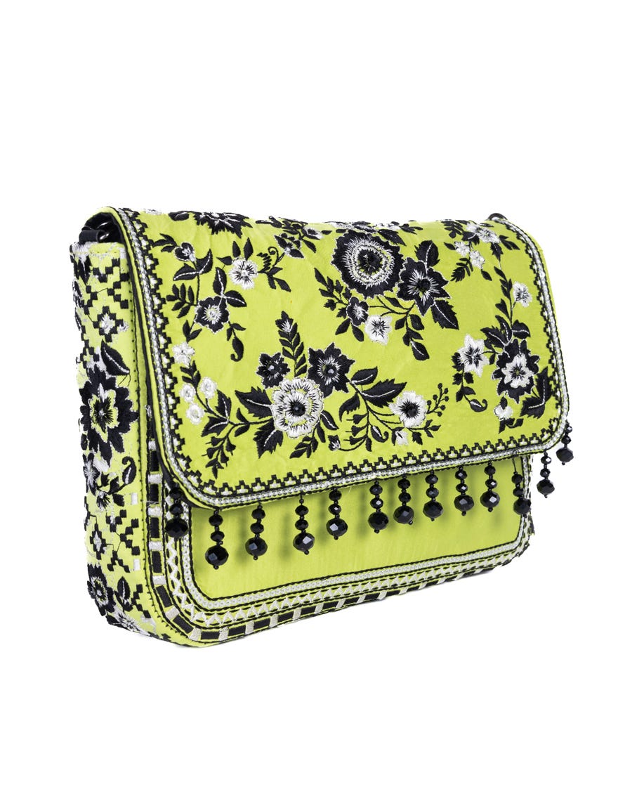 Green Silk Handbag | Jjbl-24-079