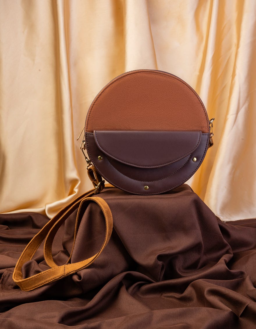 BROWN HANDBAG