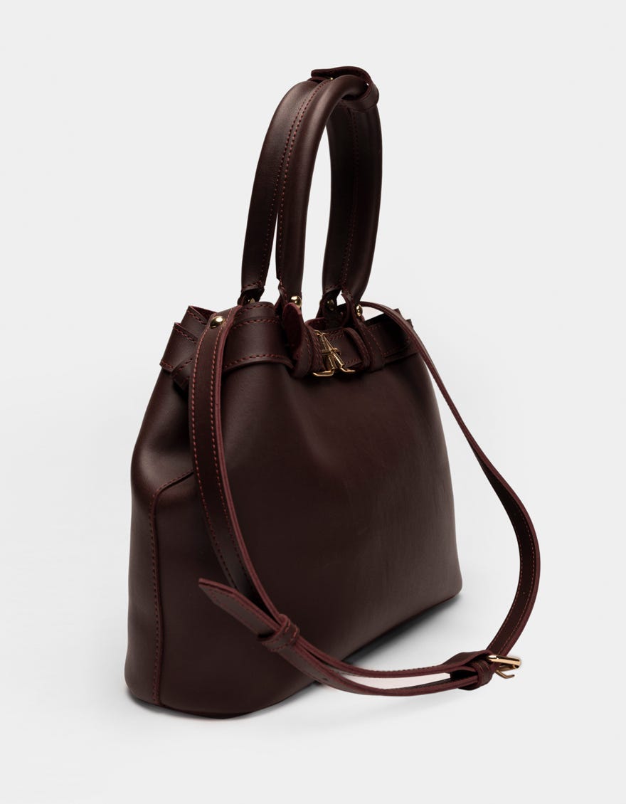BURGUNDY TOTE BAG