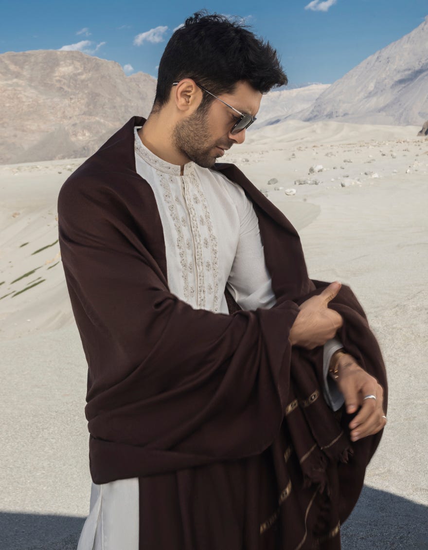 COFFEE BLENDED MEN SHAWL | JJID-SHAWL