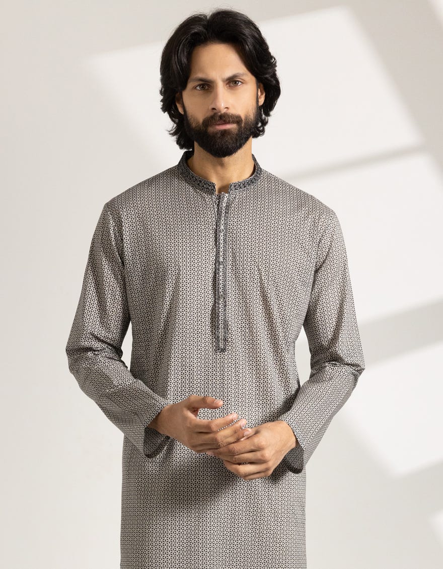 black-white-cotton-printed-semi-formal-kurta-jjks33489