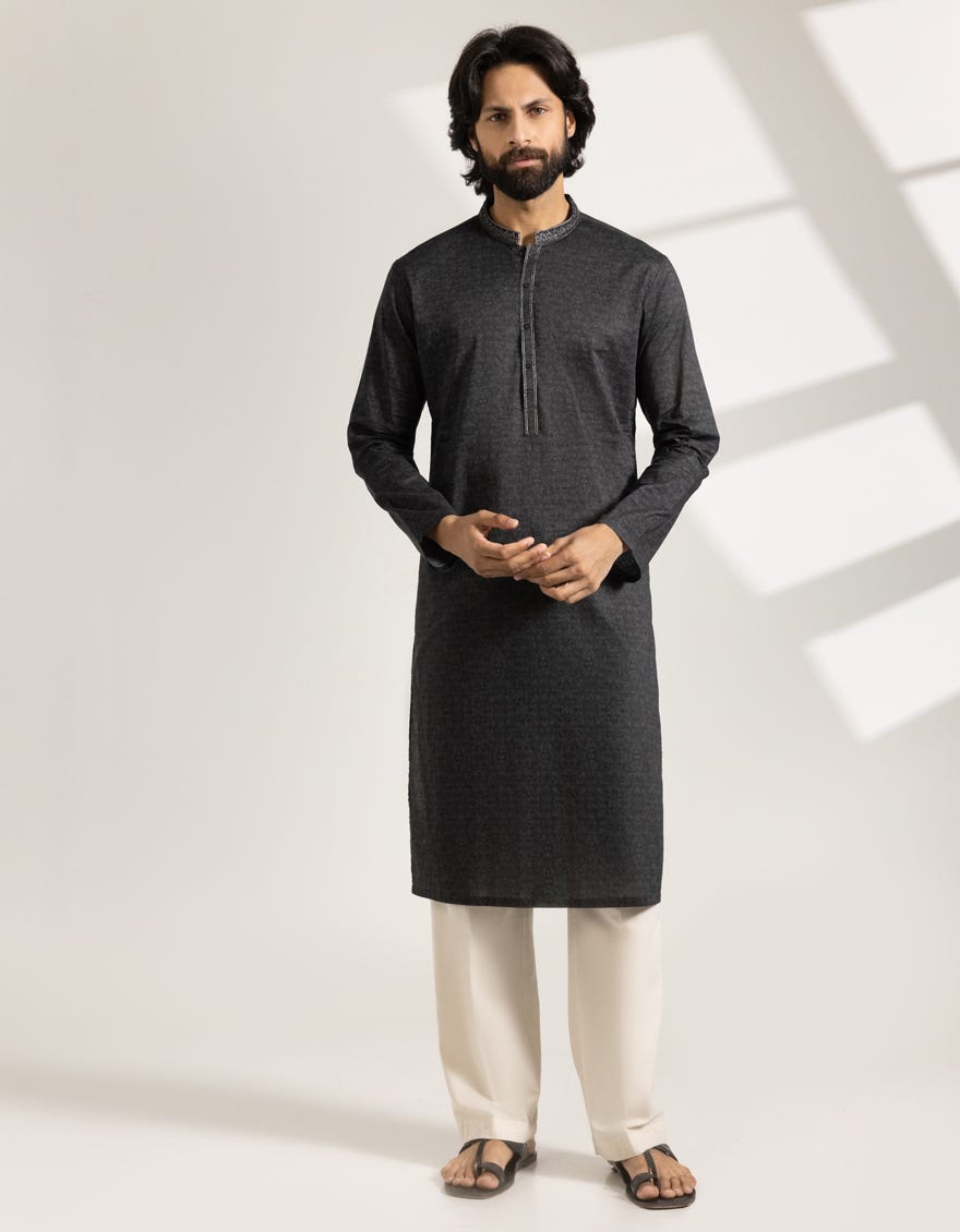 charcoal-cotton-printed-semi-formal-kurta-jjks33490