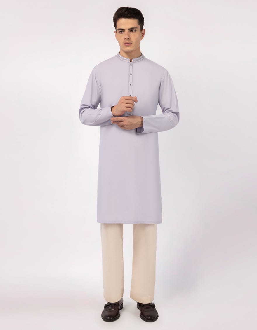 LIGHT LILAC SEMI-FORMAL KURTA