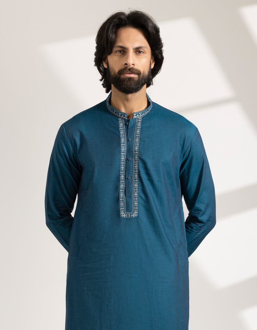 sea-green-cotton-formal-kurta-jjks50276