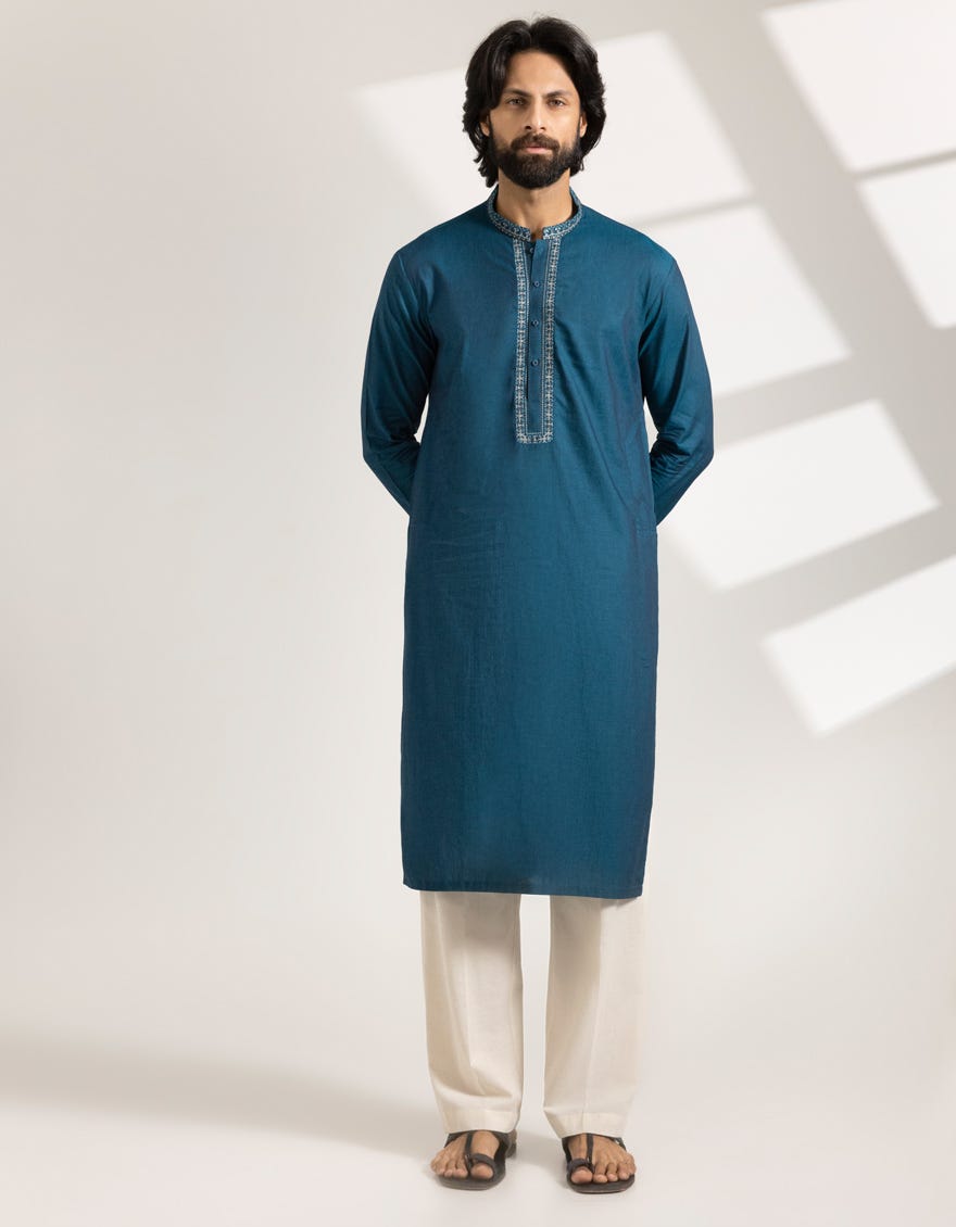 sea-green-cotton-formal-kurta-jjks50276