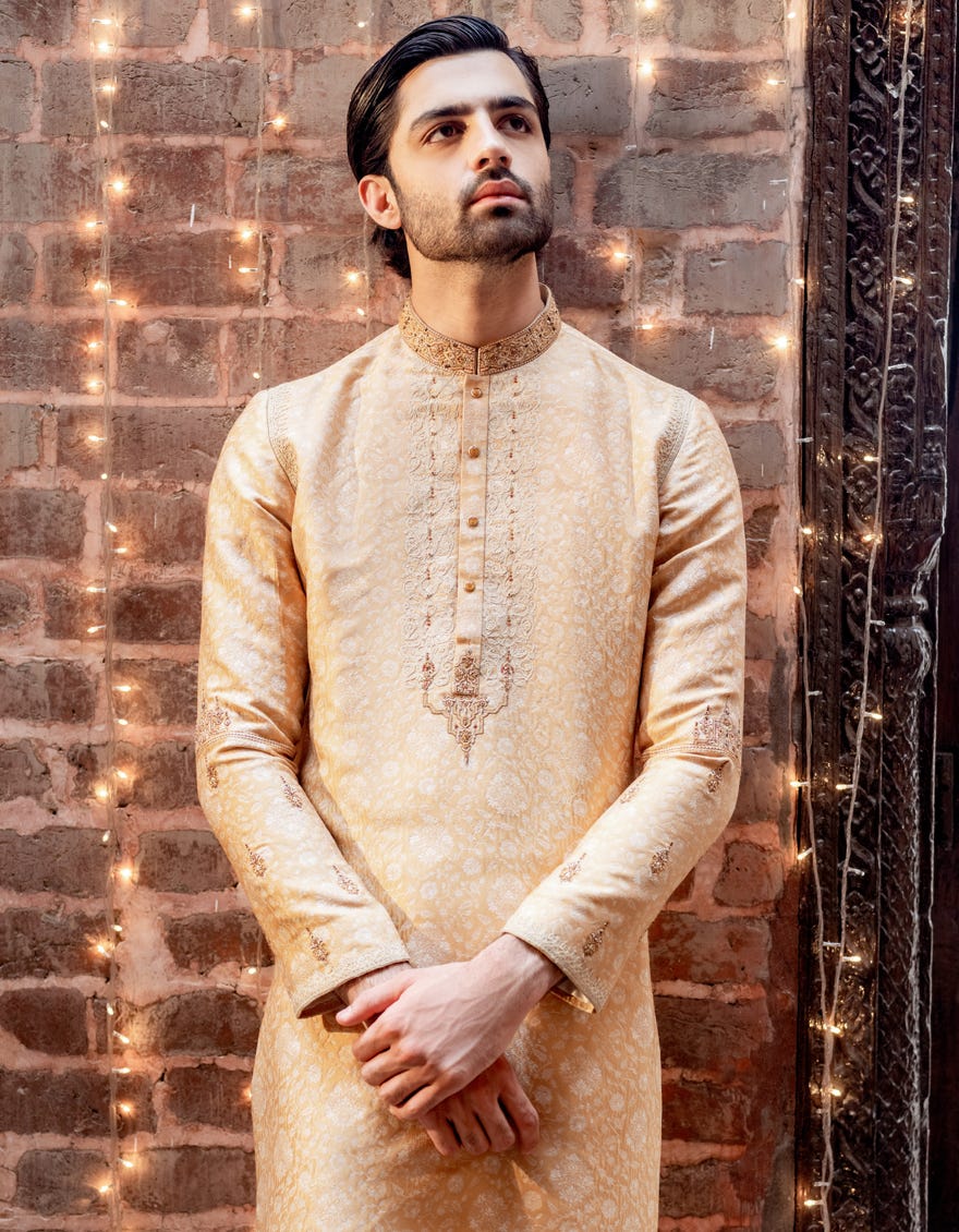 GOLDEN CVC SPECIAL KURTA | JJK-SP-A-48030
