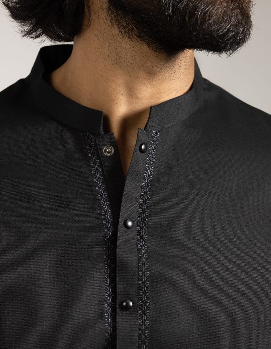 black-blended-semi-formal-kameez-shalwar-jjksa90533