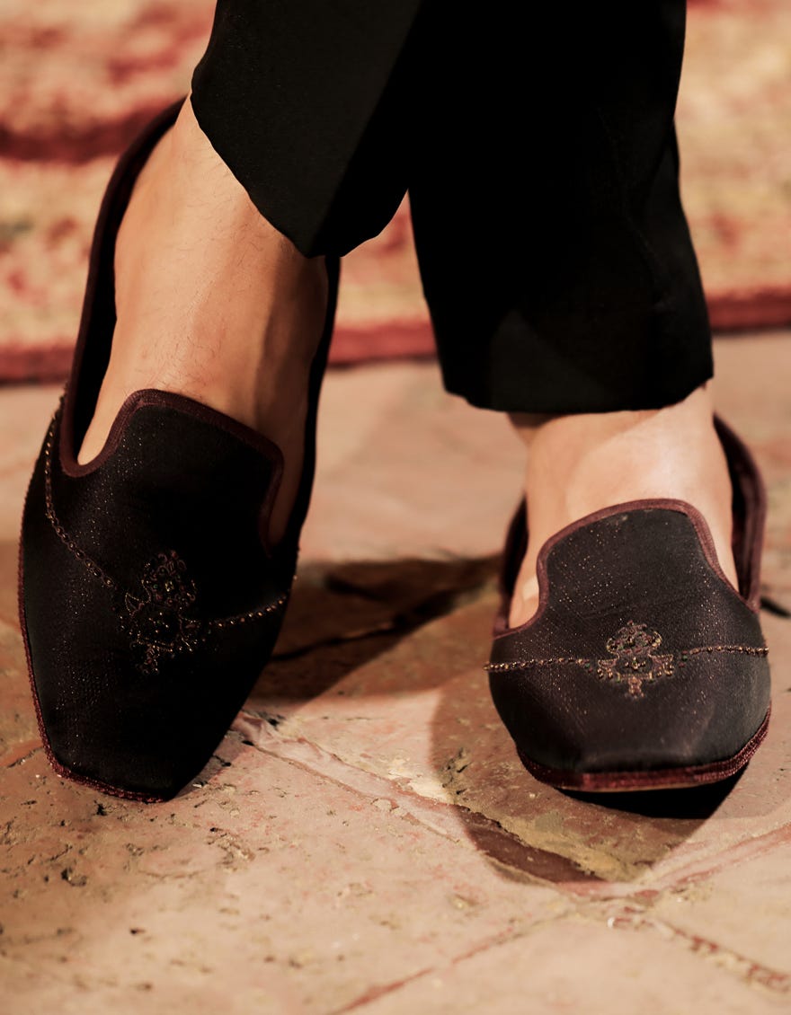 Purple Blended Khussa | Jjkh-582