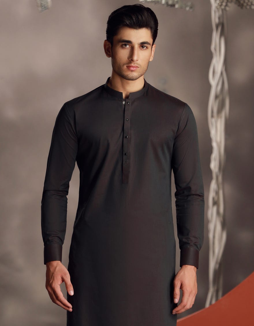 GREEN COTTON KURTA PAJAMA | JJKP-A-33025