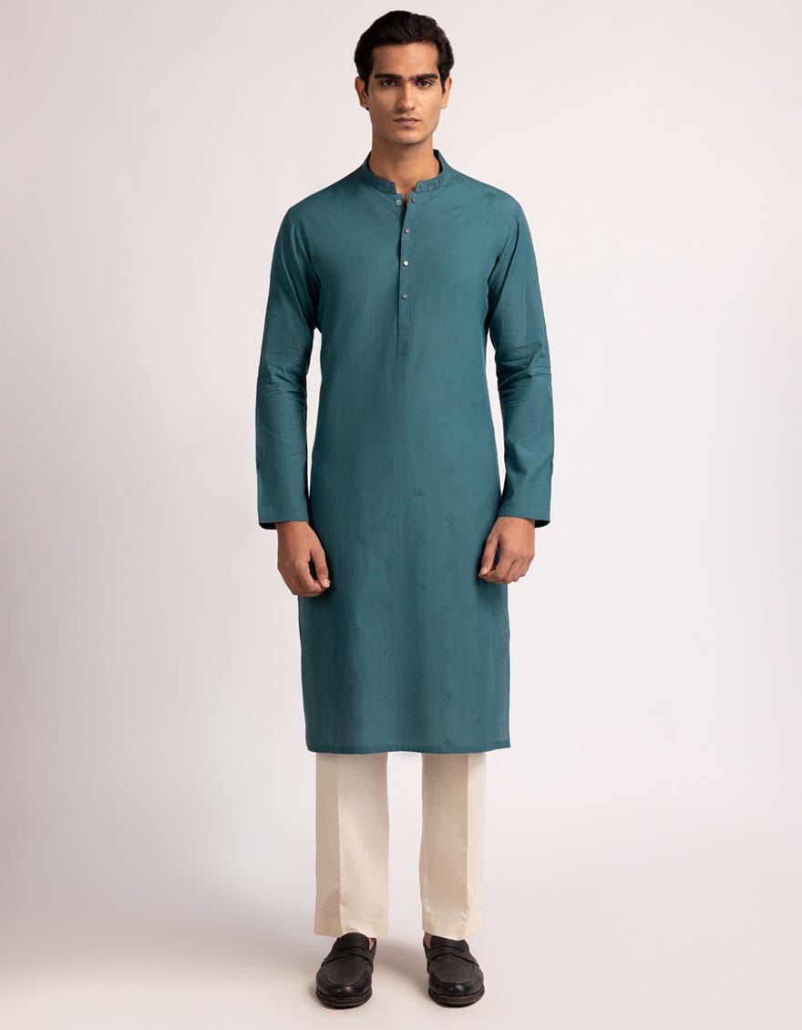 jade-green-cotton-semi-formal-kurta-jjka33683