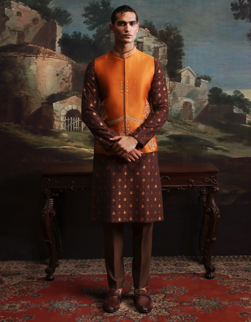 rust-poly-cotton-kurta-trousers-jjkpvca48265