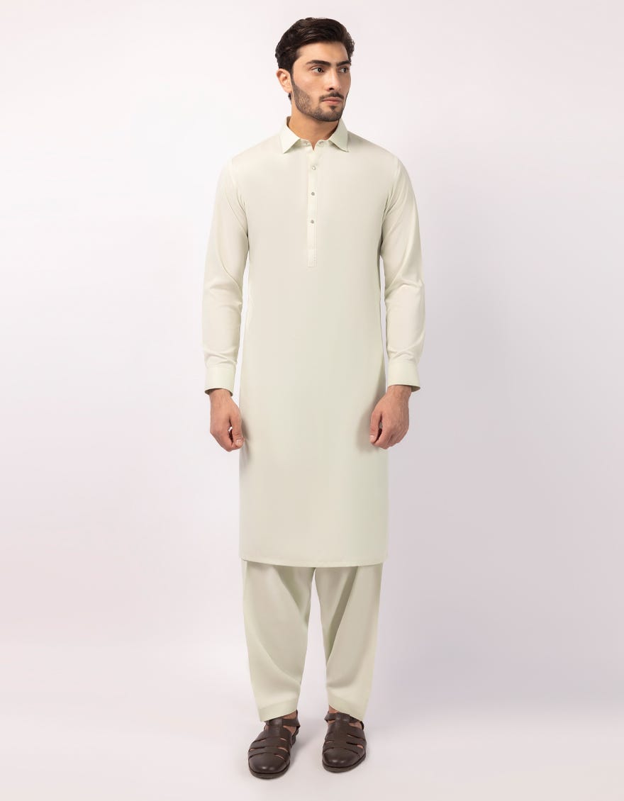 LIGHT GREEN CASUAL KAMEEZ SHALWAR