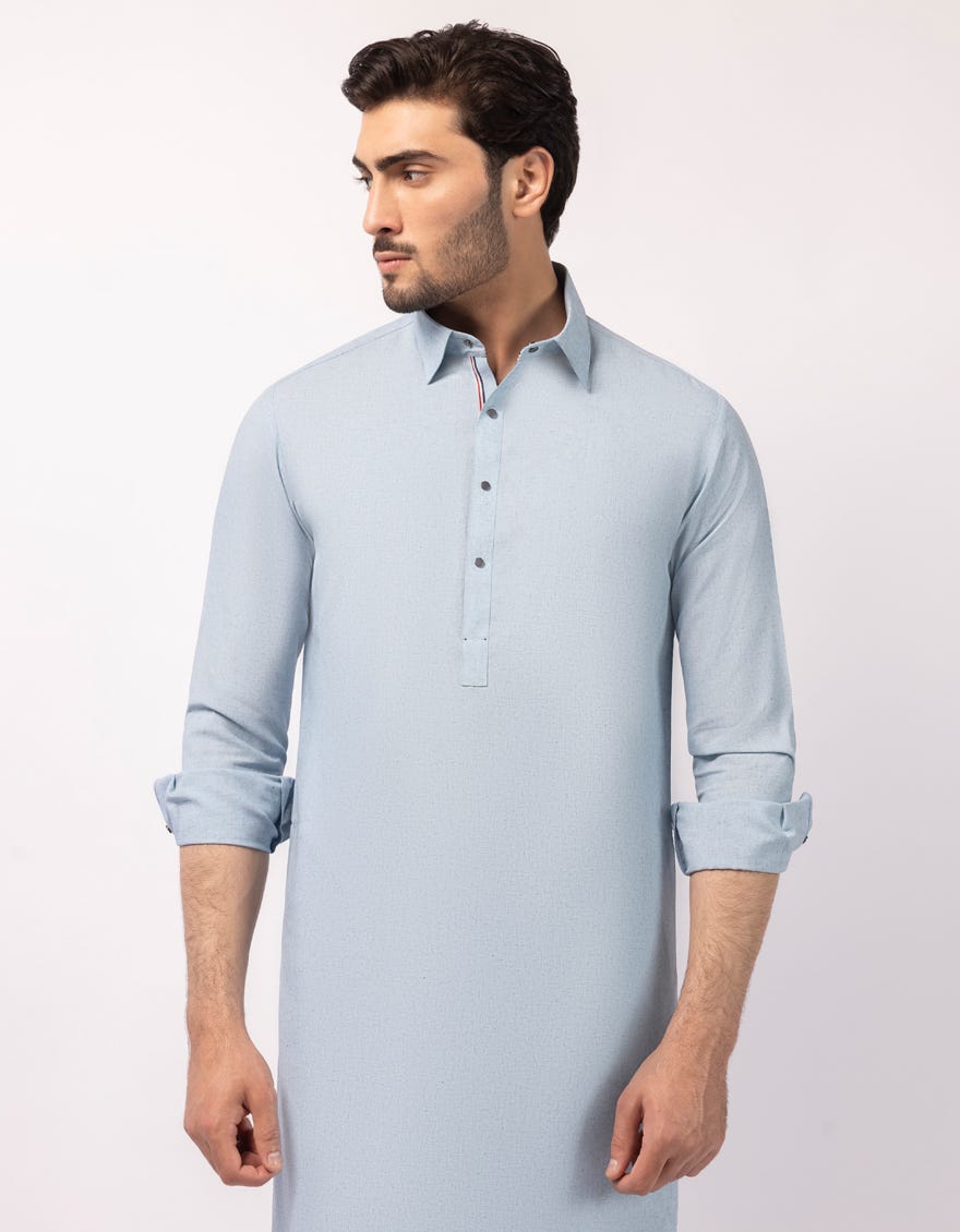 SKY BLUE CASUAL KAMEEZ SHALWAR
