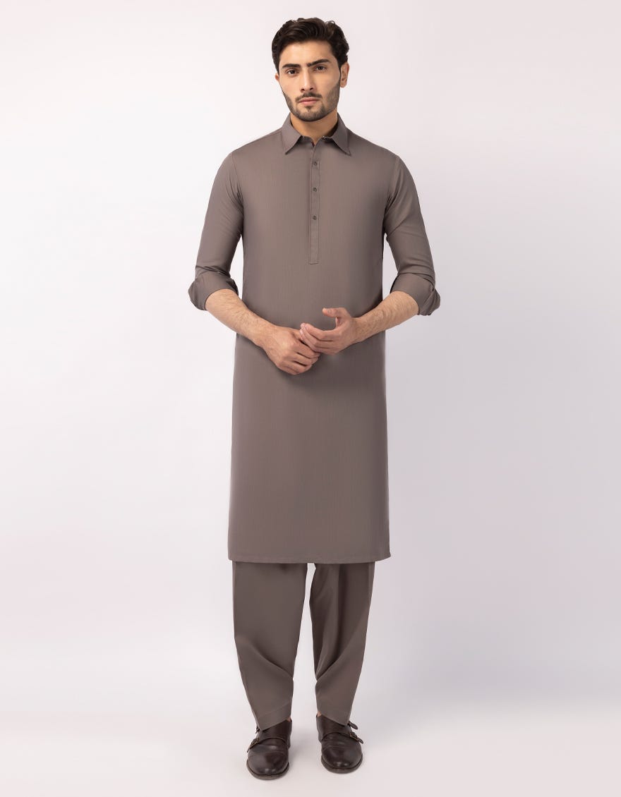 LIGHT BROWN CASUAL KAMEEZ SHALWAR