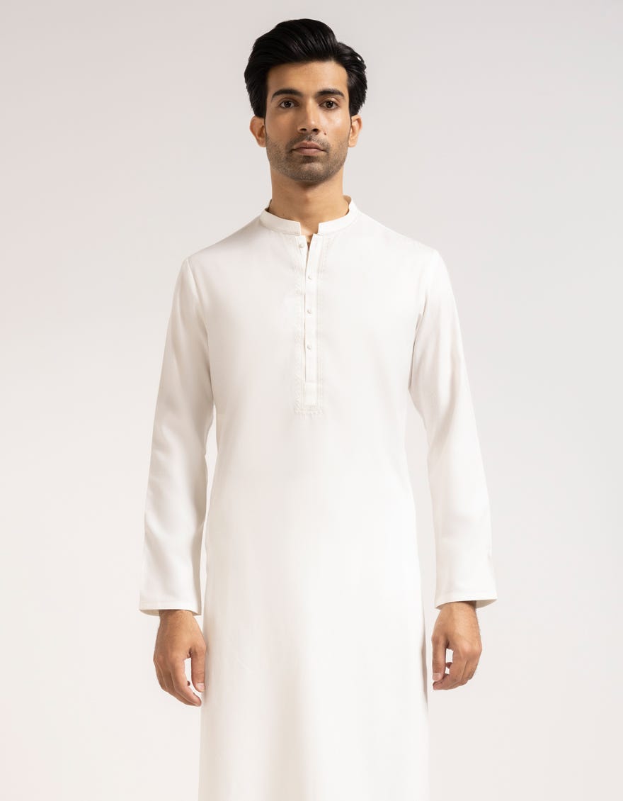 OFF WHITE FORMAL KAMEEZ SHALWAR