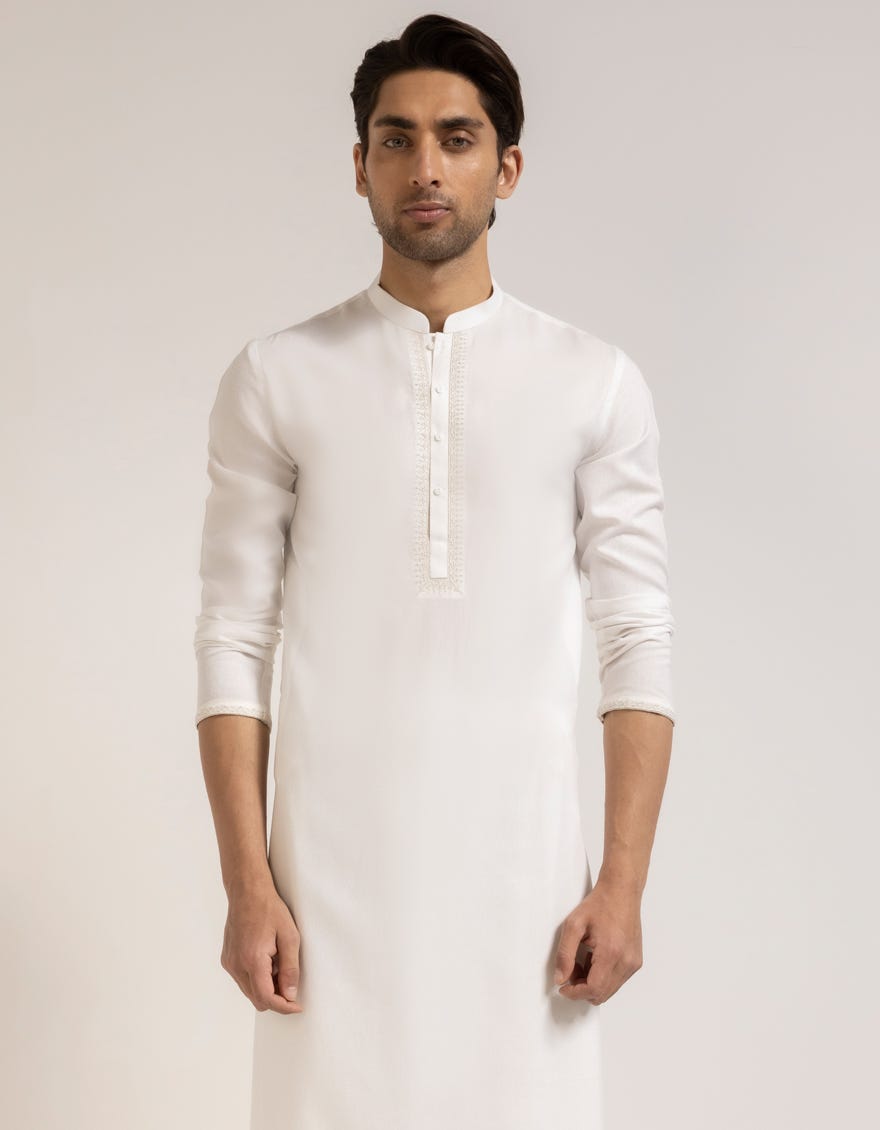 OFF WHITE FORMAL KAMEEZ SHALWAR