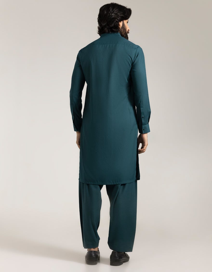 green-blended-semi-formal-kameez-shalwar-jjksa90525