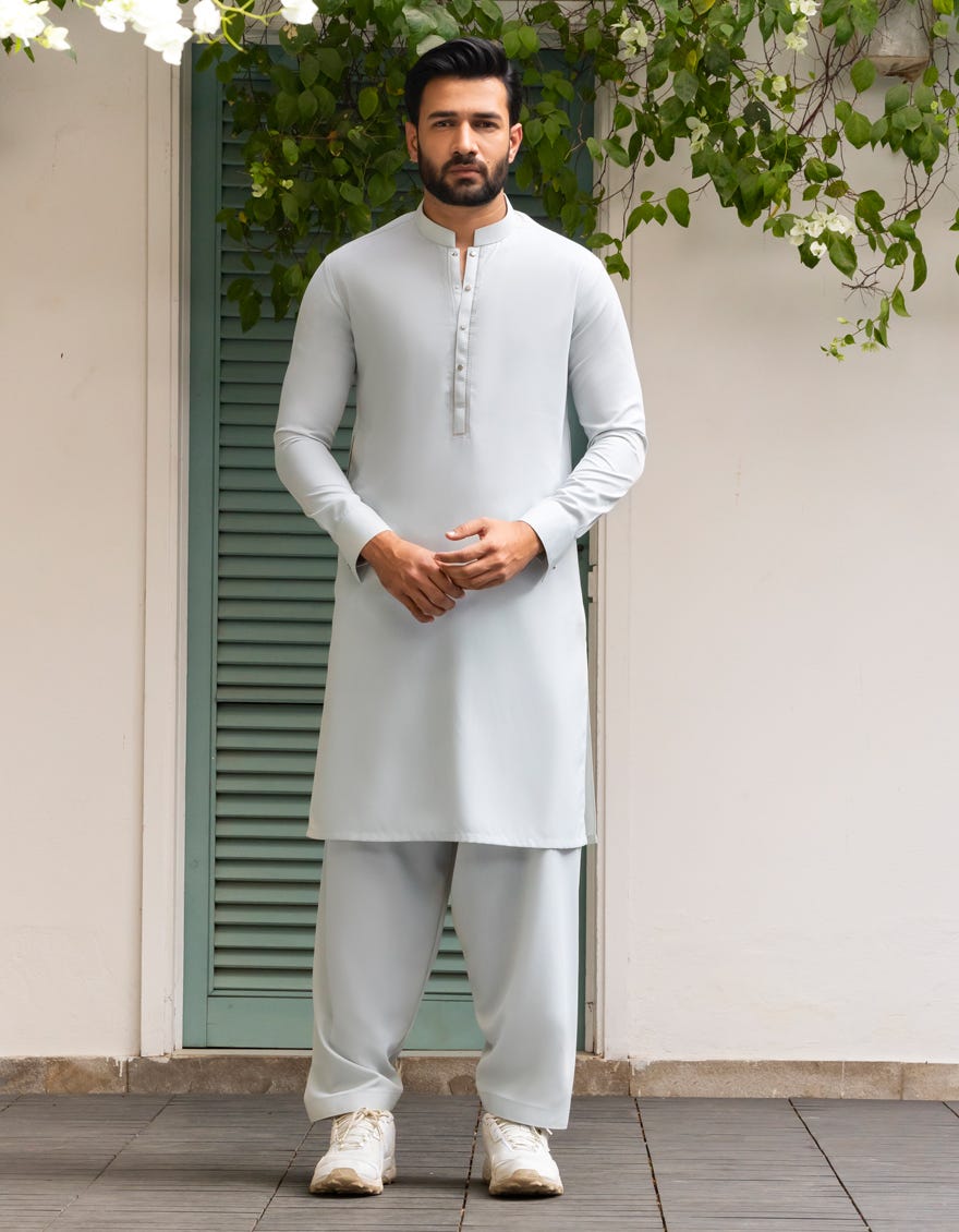 DULL SKY BLENDED KAMEEZ SHALWAR | JJKS-A-90506