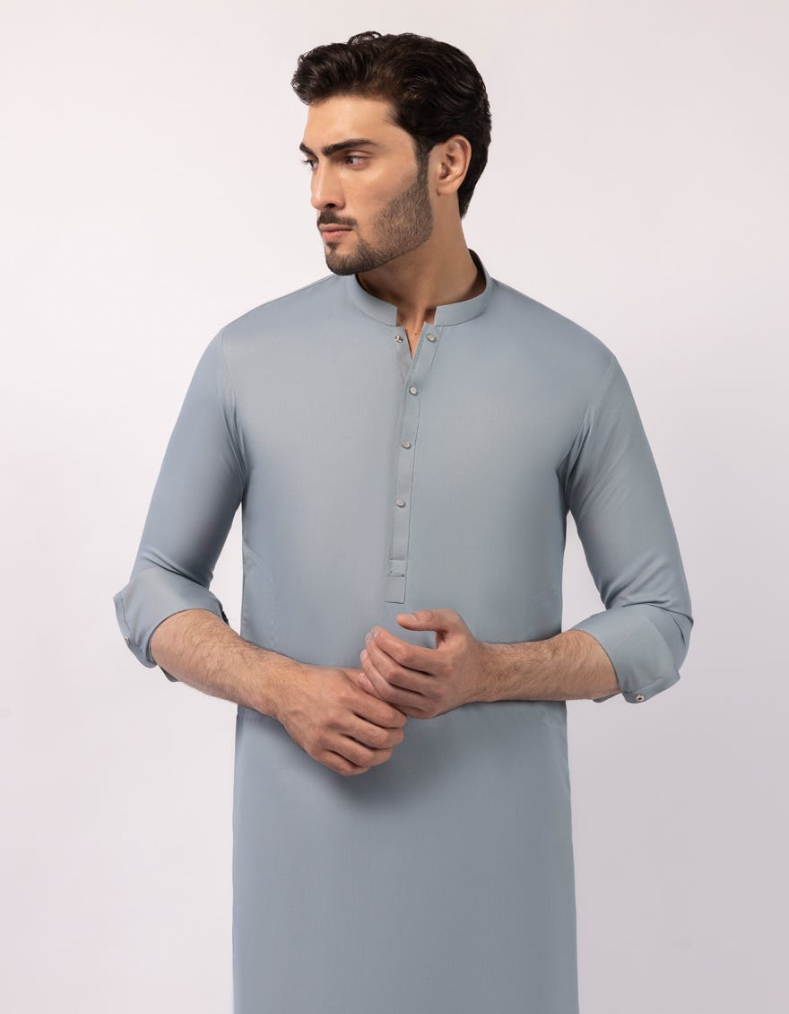 AZURE BLUE CASUAL KURTA TROUSERS