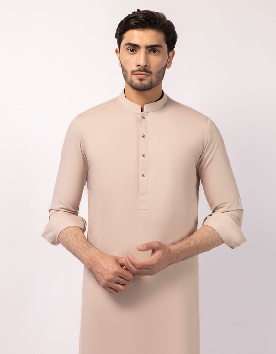 TEA PINK CASUAL KURTA TROUSERS