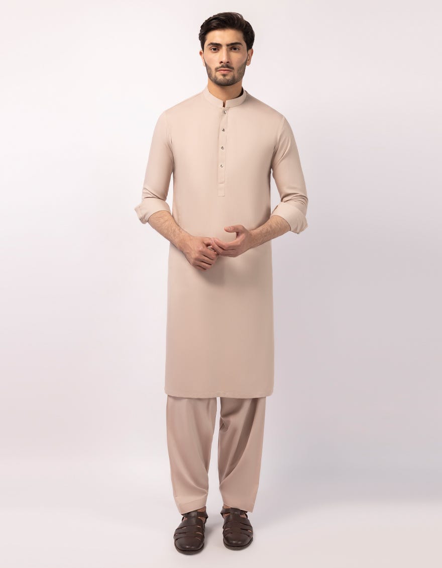TEA PINK CASUAL KAMEEZ SHALWAR