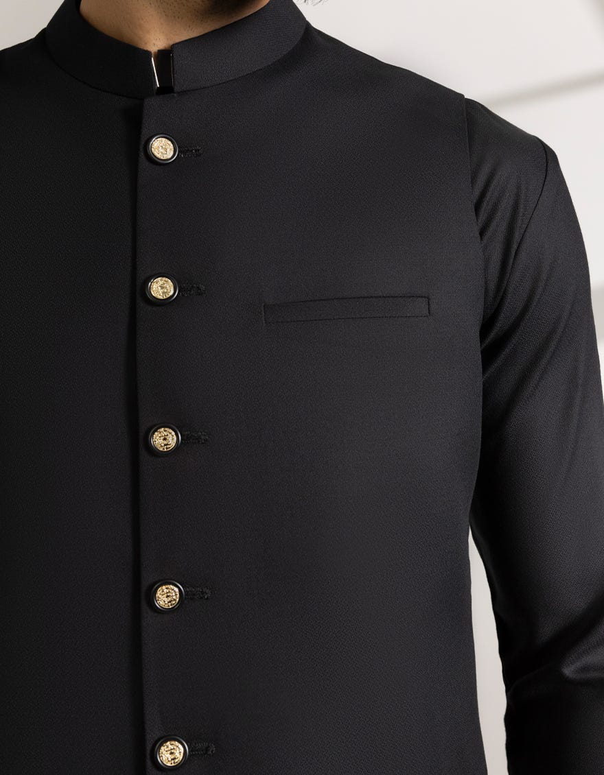 black-blended-casual-kameez-shalwar-waistcoat-jjksvca47521