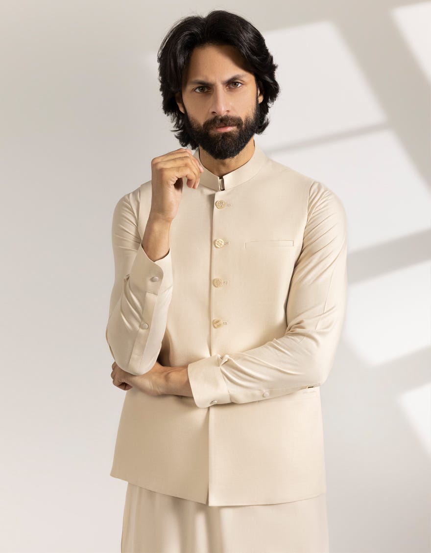 sand-blended-casual-kameez-shalwar-waistcoat-jjksvca47523