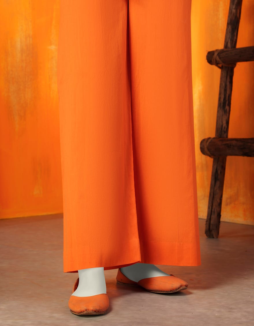 ORANGE KHADDI TROUSERS | JJLT-W-24-8036