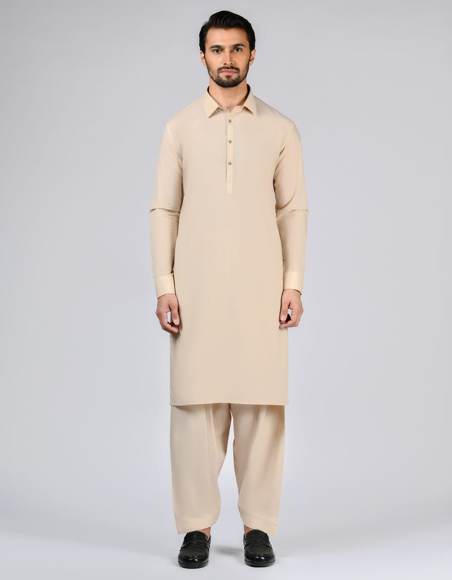 FAWN BLENDED UNSTITCHED KAMEEZ SHALWAR FABRIC | JJMS-2696