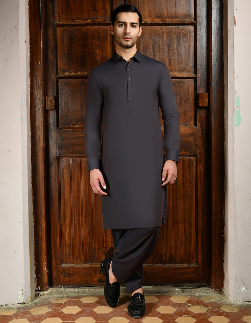 Mulberry Blended Unstitched Kameez Shalwar Fabric | Jjms-2735