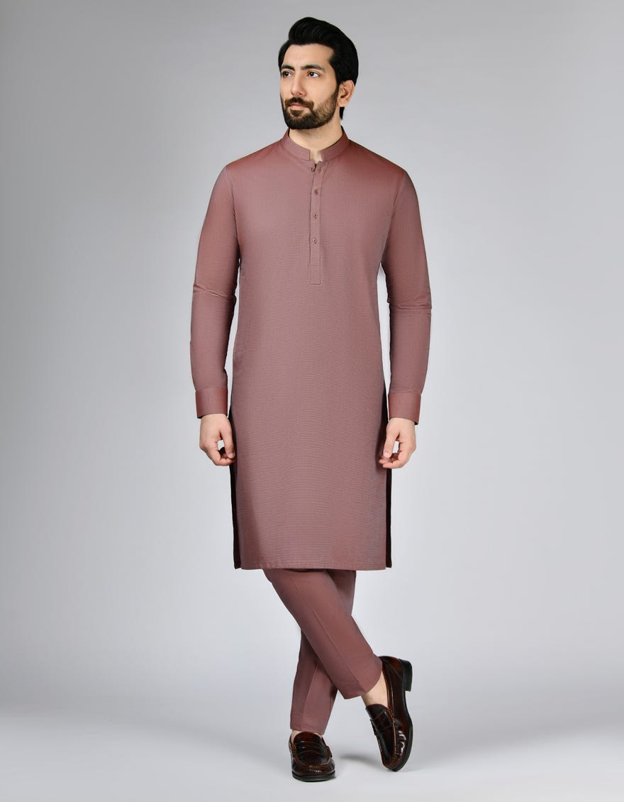 BROWN UNSTITCHED KAMEEZ SHALWAR FABRIC | JJMS-2745