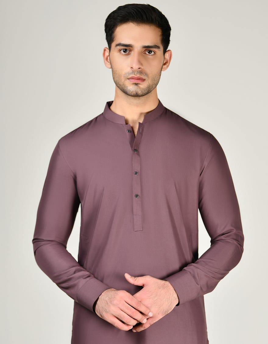MAUVE BLENDED UNSTITCHED KAMEEZ SHALWAR FABRIC | JJMS-2834