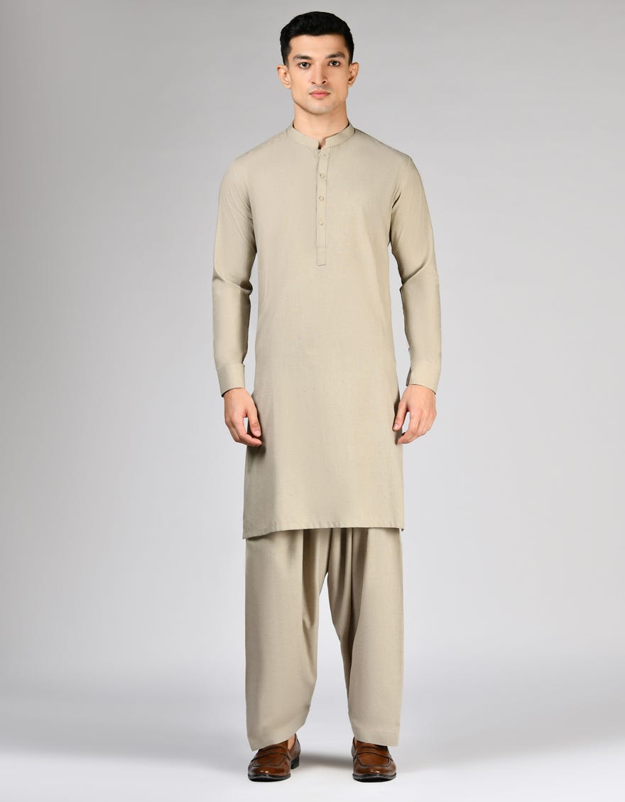 FAWN BLENDED UNSTITCHED KAMEEZ SHALWAR FABRIC | JJMS-2873