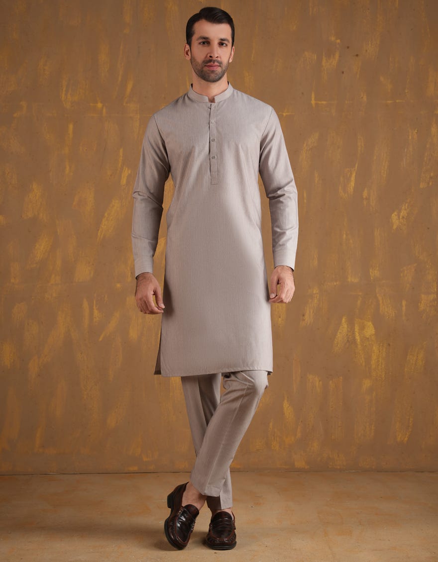 TEA PINK BLENDED UNSTITCHED KAMEEZ SHALWAR FABRIC