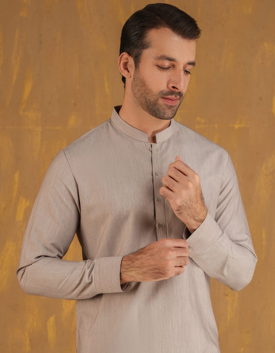 TEA PINK BLENDED UNSTITCHED KAMEEZ SHALWAR FABRIC