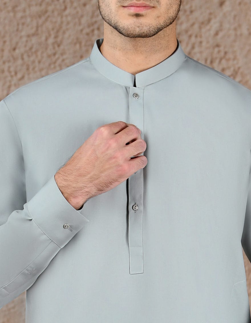 AQUA BLENDED UNSTITCHED KAMEEZ SHALWAR FABRIC