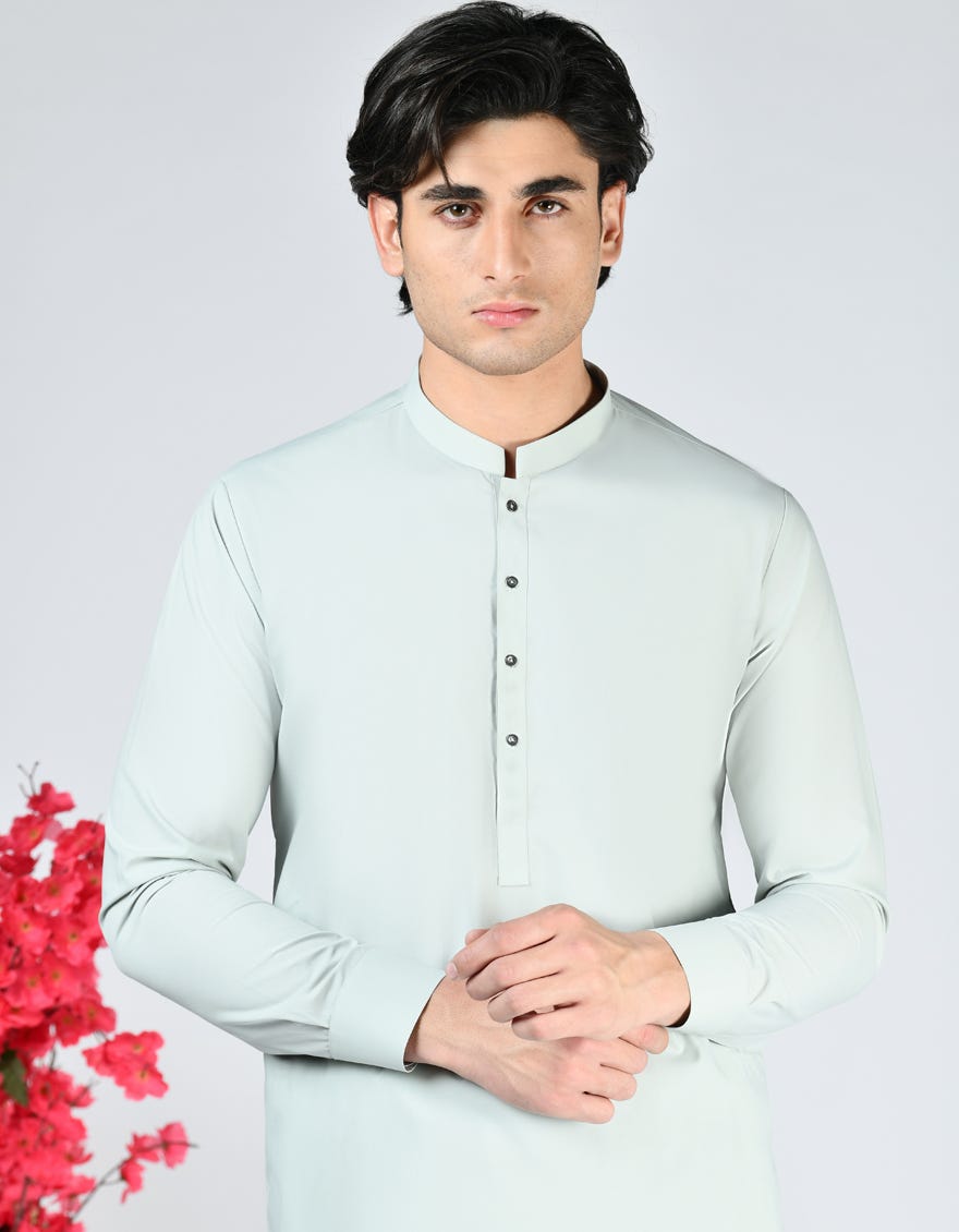 JADE GREEN BLENDED UNSTITCHED KAMEEZ SHALWAR FABRIC