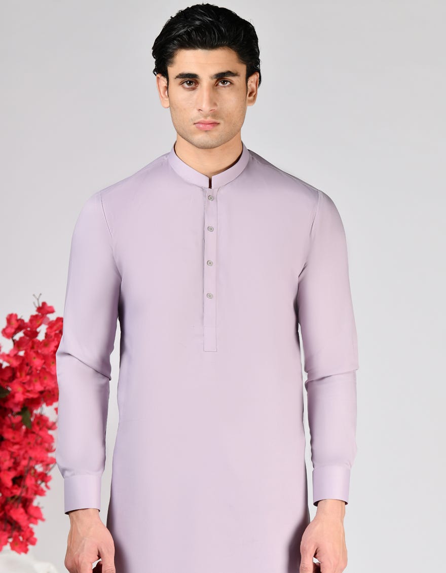LILAC BLENDED UNSTITCHED KAMEEZ SHALWAR FABRIC